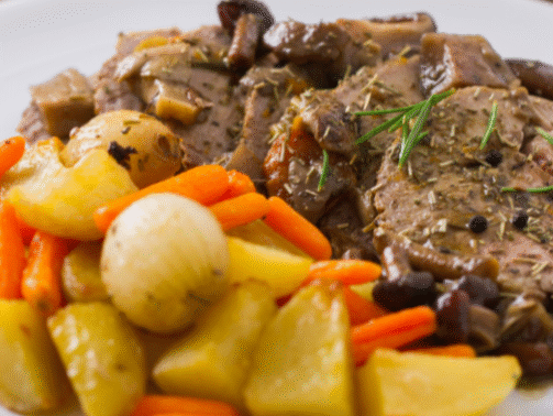 Roast Irish Beef, Mashed Potato and Baton Carrot