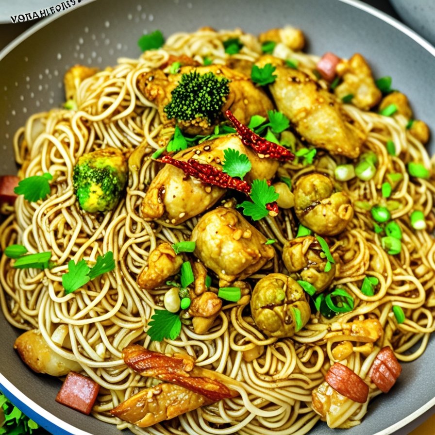 Korean BBQ Chicken Noodle